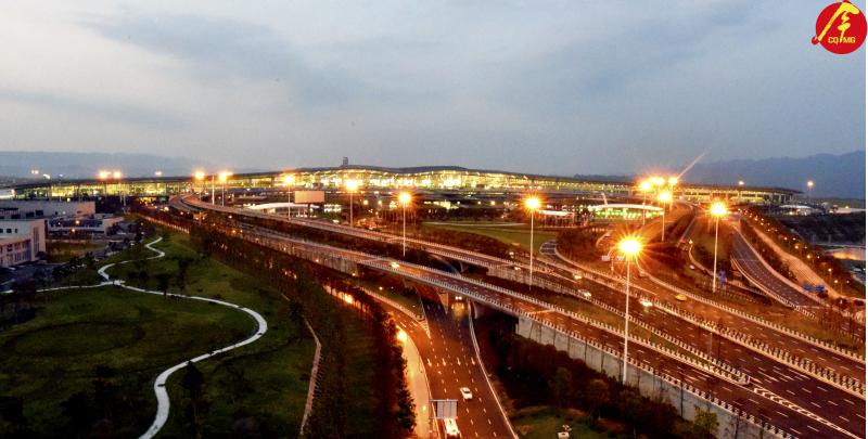 重庆江北国际机场T3新航站楼夜景